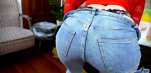 trendsAmazing Bubble Butt on Skin Tight Jeans Busty Latina! OMG!